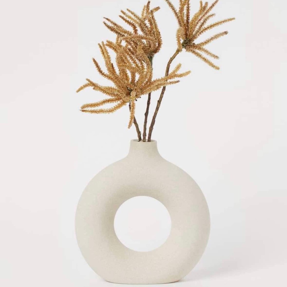 Modern Beige Ceramic Vase